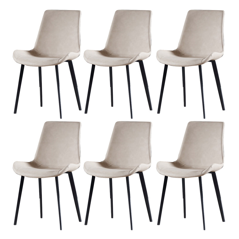 Silla de comedor industrial de metal con acabado metálico y respaldo sólido
