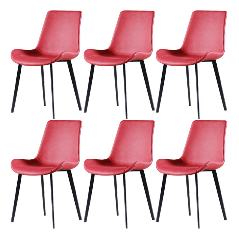 Silla de comedor industrial de metal con acabado metálico y respaldo sólido