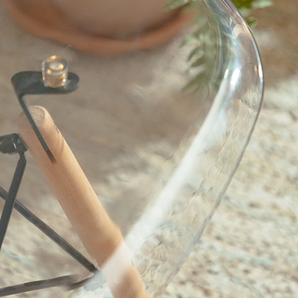 Modern Contemporary Plastic Armless Dining Chairs Solid Dining Chairs