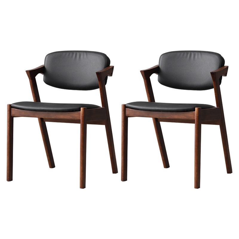 Silla de comedor de madera maciza de estilo moderno, silla de comedor con respaldo abierto para uso doméstico