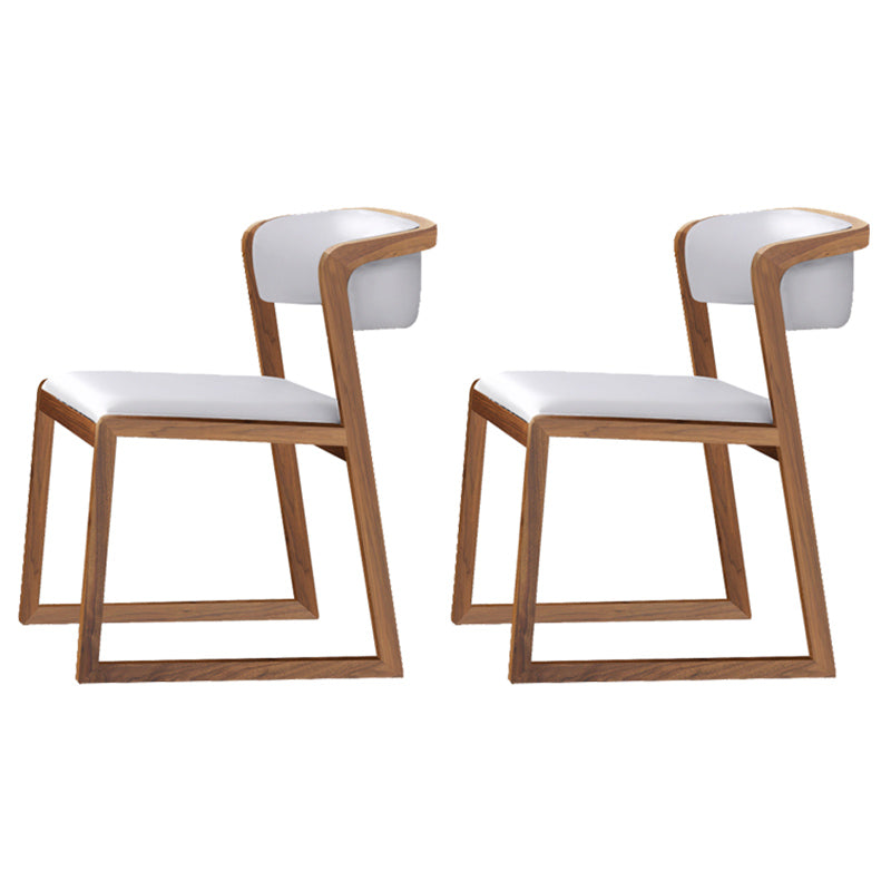 Chaises d'appoint rembourrées de style scandinave, chaise de salle à manger à dossier ouvert pour un usage domestique