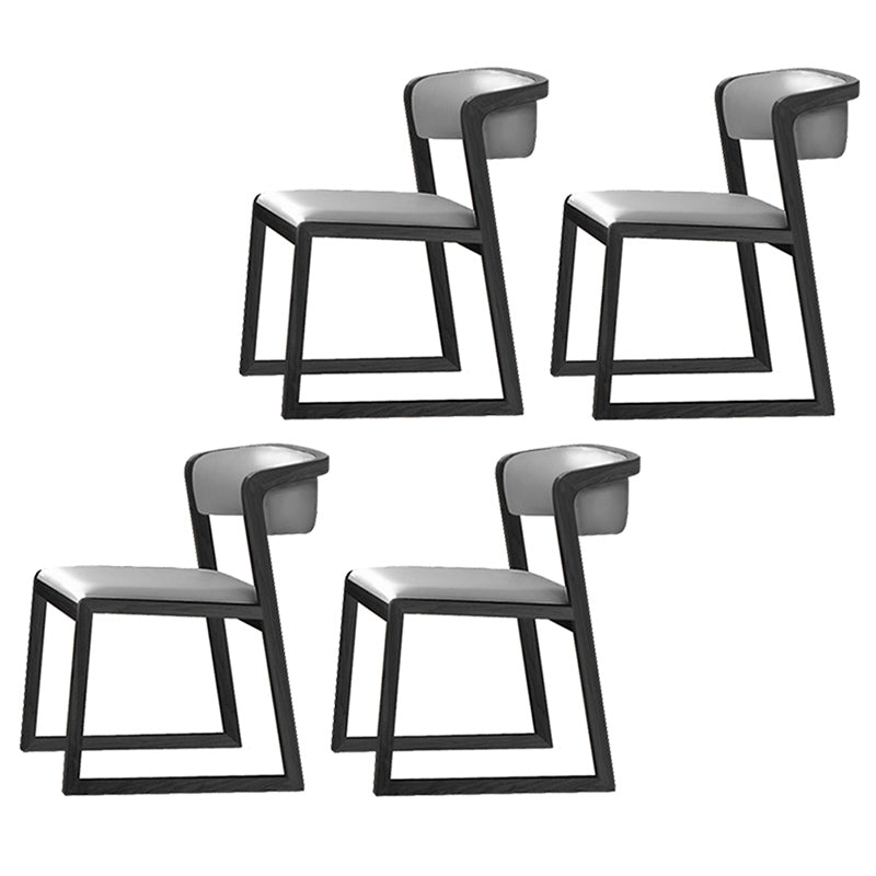 Chaises d'appoint rembourrées de style scandinave, chaise de salle à manger à dossier ouvert pour un usage domestique