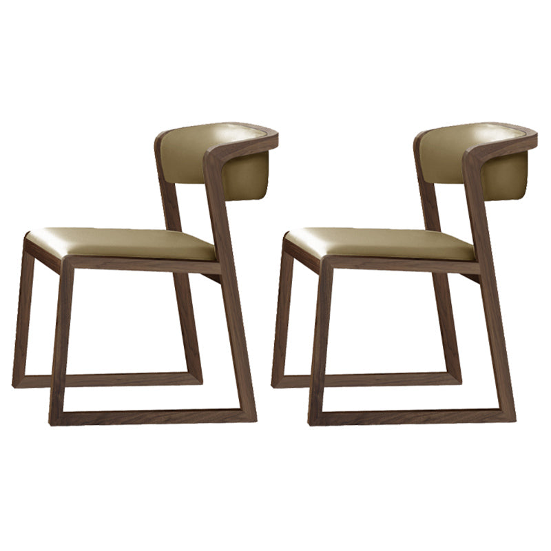 Chaises d'appoint rembourrées de style scandinave, chaise de salle à manger à dossier ouvert pour un usage domestique
