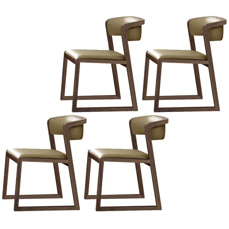 Chaises d'appoint rembourrées de style scandinave, chaise de salle à manger à dossier ouvert pour un usage domestique