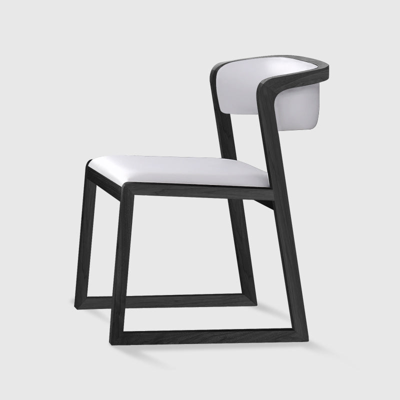 Chaises d'appoint rembourrées de style scandinave, chaise de salle à manger à dossier ouvert pour un usage domestique