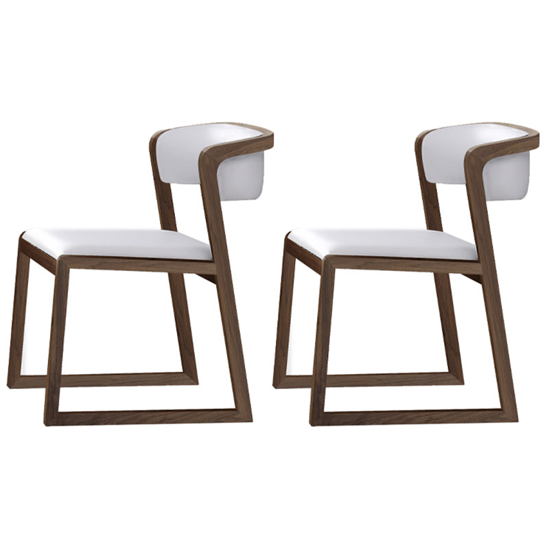 Chaises d'appoint rembourrées de style scandinave, chaise de salle à manger à dossier ouvert pour un usage domestique