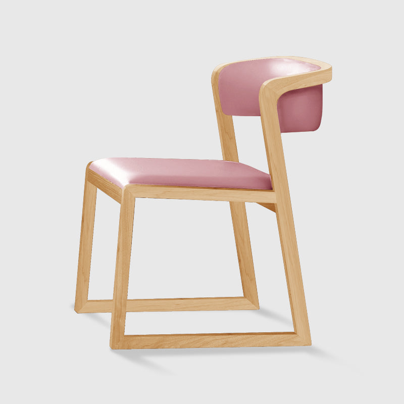 Chaises d'appoint rembourrées de style scandinave, chaise de salle à manger à dossier ouvert pour un usage domestique