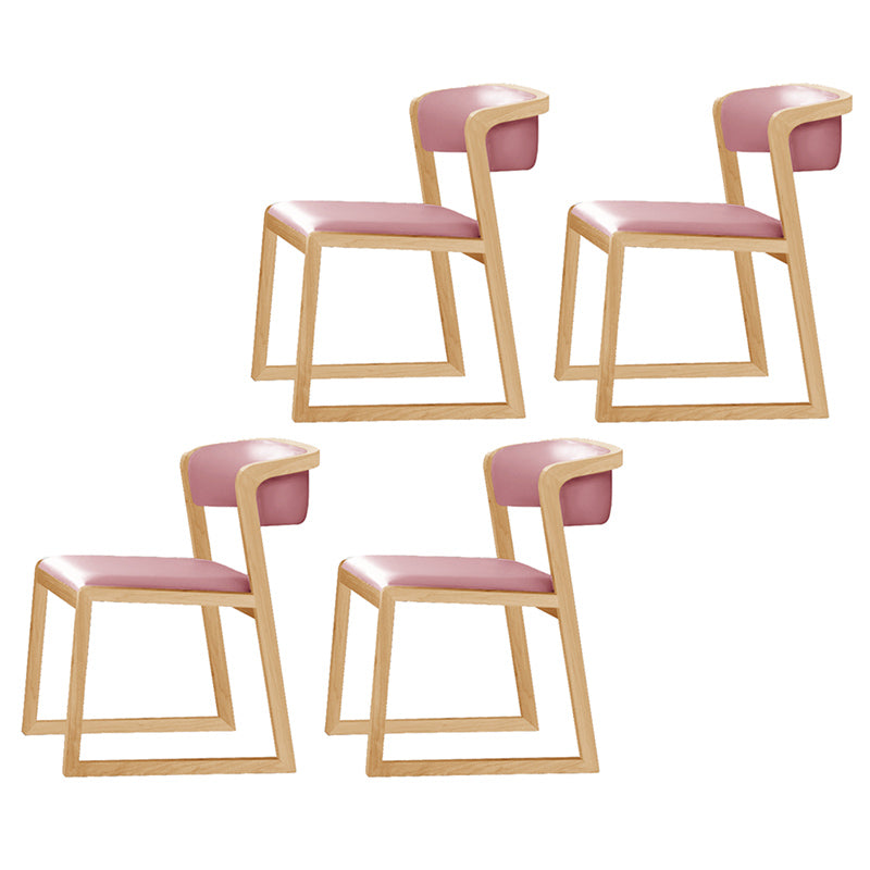 Chaises d'appoint rembourrées de style scandinave, chaise de salle à manger à dossier ouvert pour un usage domestique