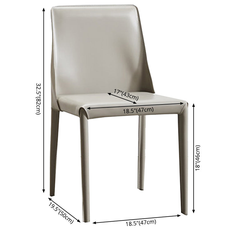 Industrial Home Side Chair Esszimmerstuhl mit Metallpolsterung und massiver Rückenlehne (2er-Set)