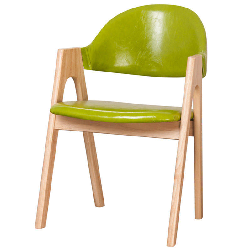 Silla de comedor abierta con acabado mate tapizada para tienda de té con leche escandinava