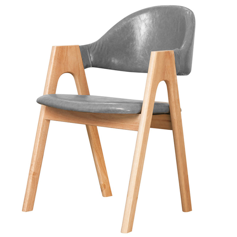 Silla de comedor abierta con acabado mate tapizada para tienda de té con leche escandinava