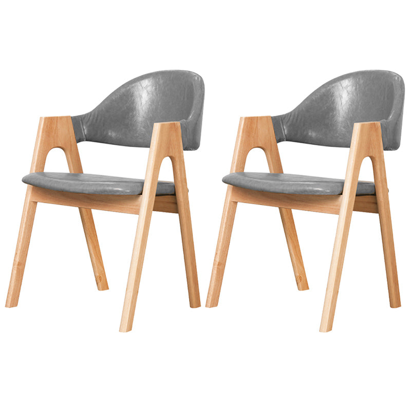 Silla de comedor abierta con acabado mate tapizada para tienda de té con leche escandinava