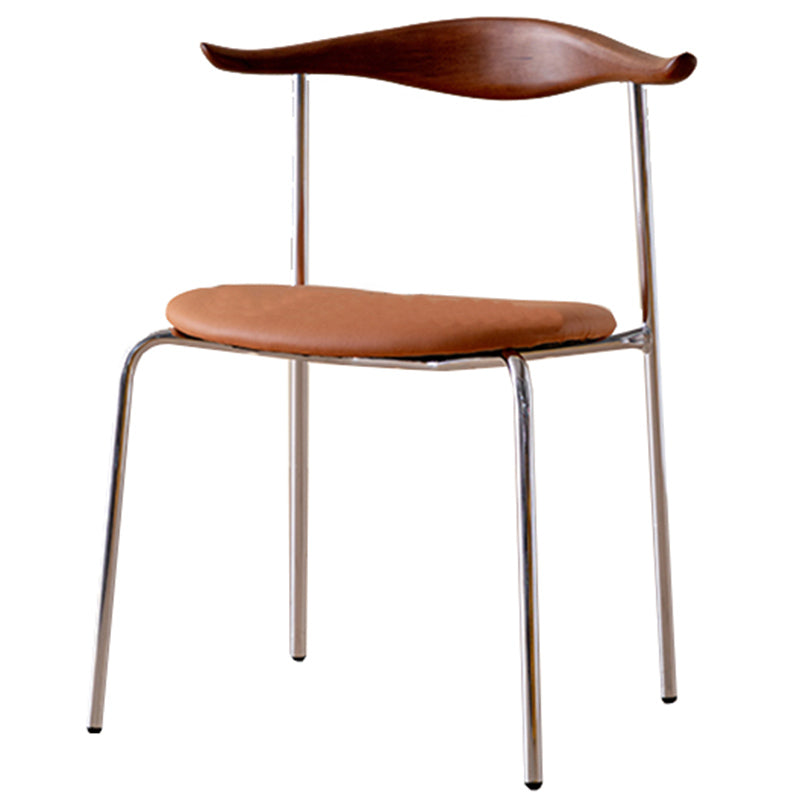 Chaises latérales rembourrées de style contemporain chaises de salle à manger sans corne de corne à la maison pour la maison