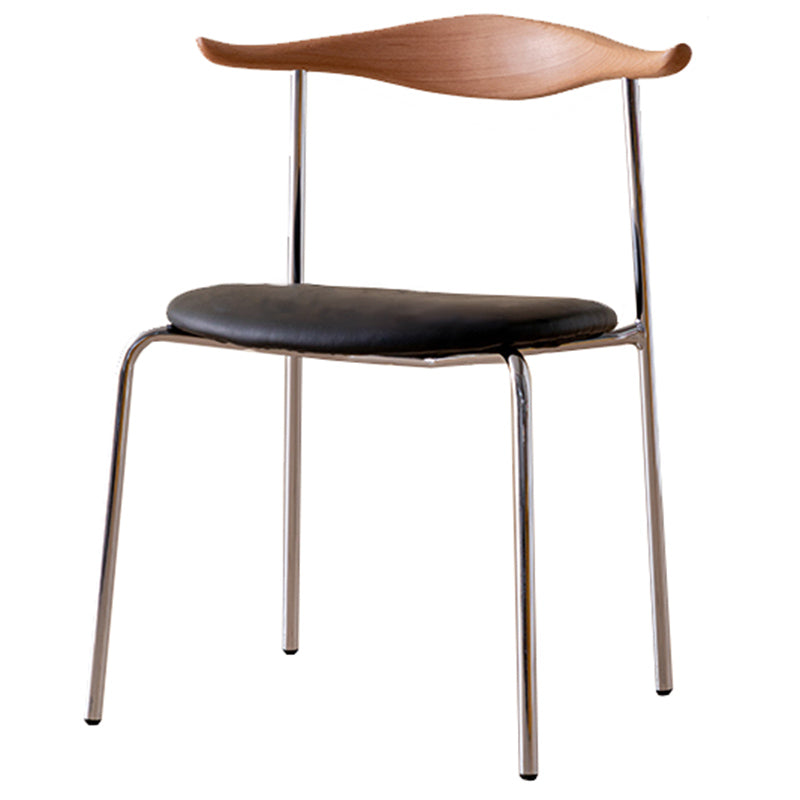Chaises latérales rembourrées de style contemporain chaises de salle à manger sans corne de corne à la maison pour la maison