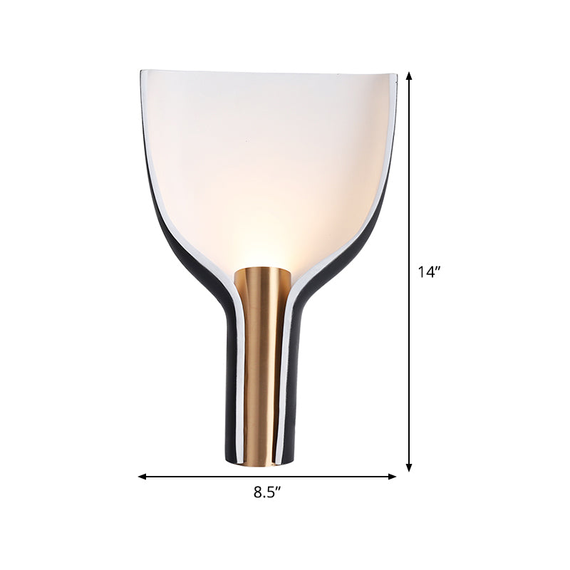Large Table Table Lampe modernisme métal 1 bulbe Livre Light en noir pour le chevet
