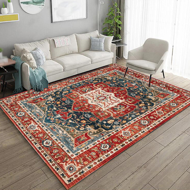 Traditional Rug Gorgeous Multicolored Washable Carpet Stain Resistant Area Carpet for Living Room