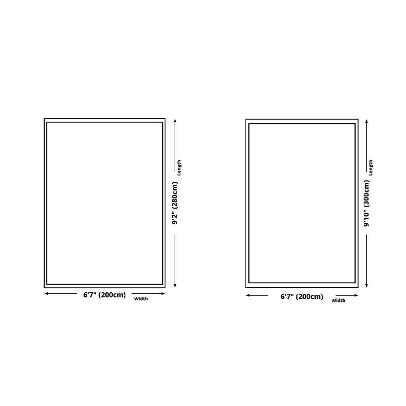 Blue Traditional Area Carpet Graphic Pattern Polyester Area Rug Anti-Slip Rug for Home Decor