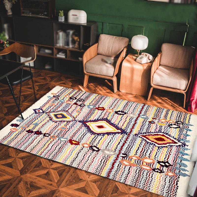 Beige Victorian Teppich Polyester Grafik Indoor Teppich Nicht-Schlupf-Backing Teppich für Wohnzimmer