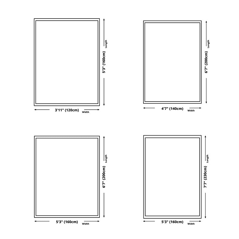 Traditonal Brown Rug Polyester Graphic Pattern Area Rug Stain Resistant Carpet for Home Decor