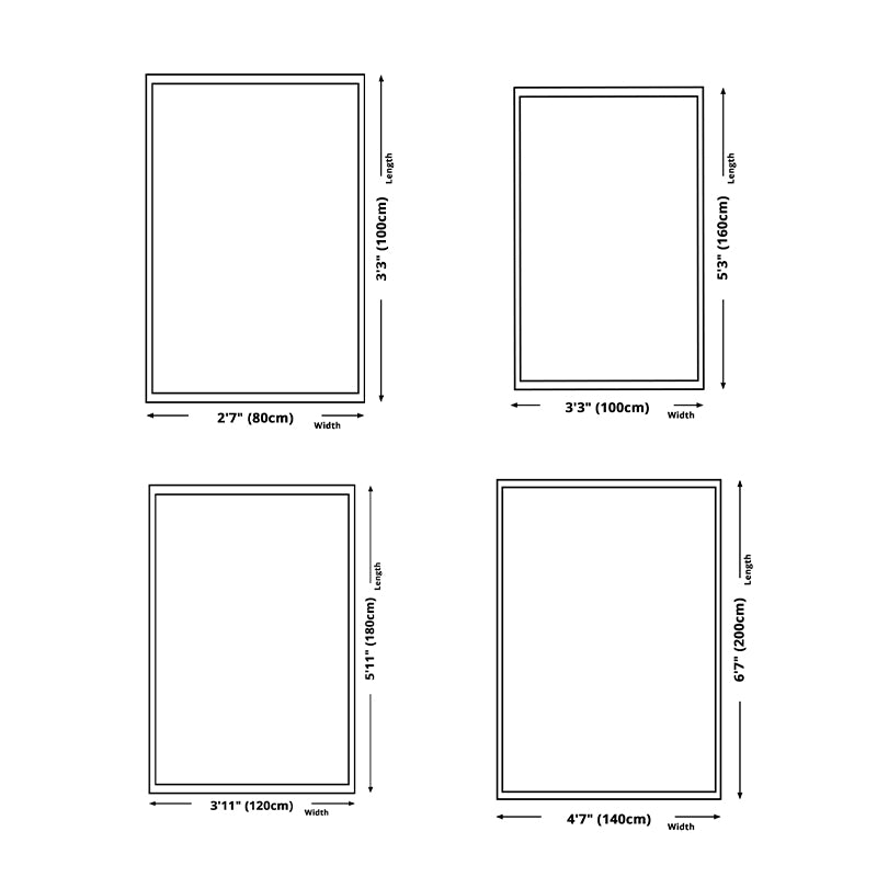 Classic European Area Rug Modern Medallion Pattern Indoor Rug Washable Carpet with Non-Slip Backing