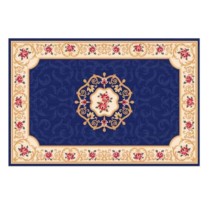 Contemporary Indoor Rug European Area Carpet Polyester Stain Resistant Rug for Living Room