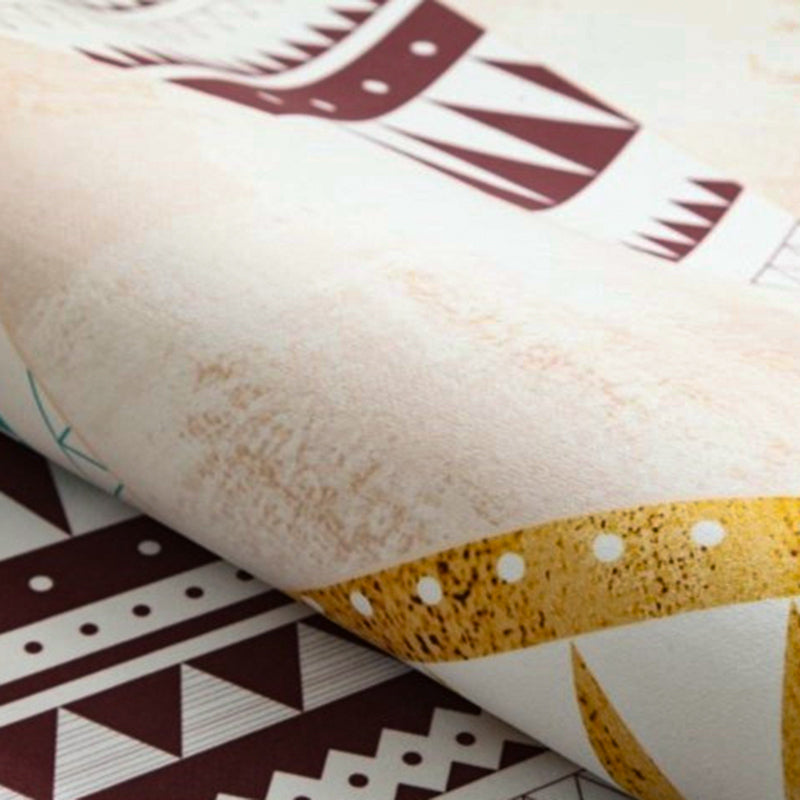 Traditioneller Medaillon-gedruckter Teppich Polyester Innenteppich nicht rutschfest