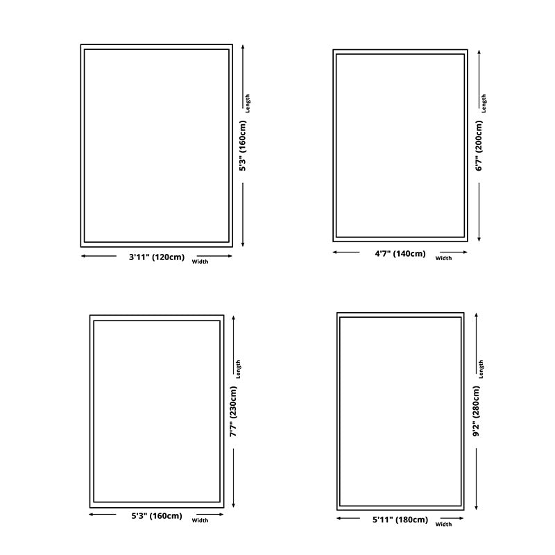 Vintage Medallion Printed Rug Polyester Indoor Carpet Non-Slip Backing Area Rug for Living Room