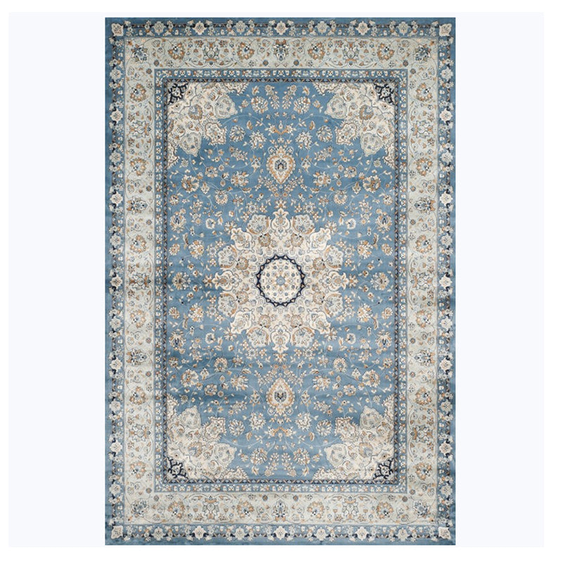 Moroccan Southwestern Print Rug Polyester Indoor Carpet Non-Slip Backing Area Rug for Living Room