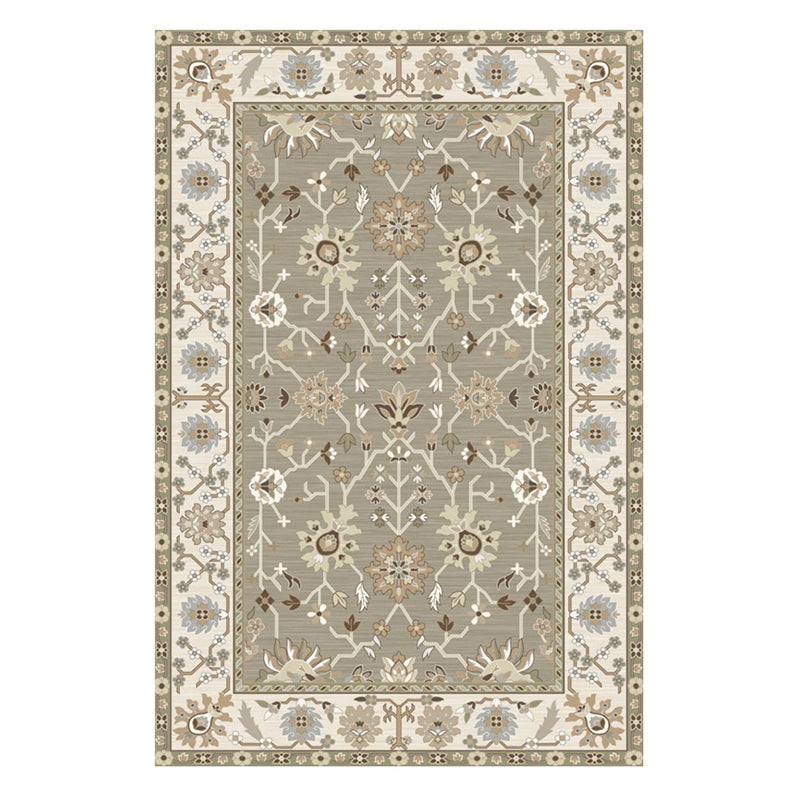 Moroccan Southwestern Print Rug Polyester Indoor Carpet Non-Slip Backing Area Rug for Living Room