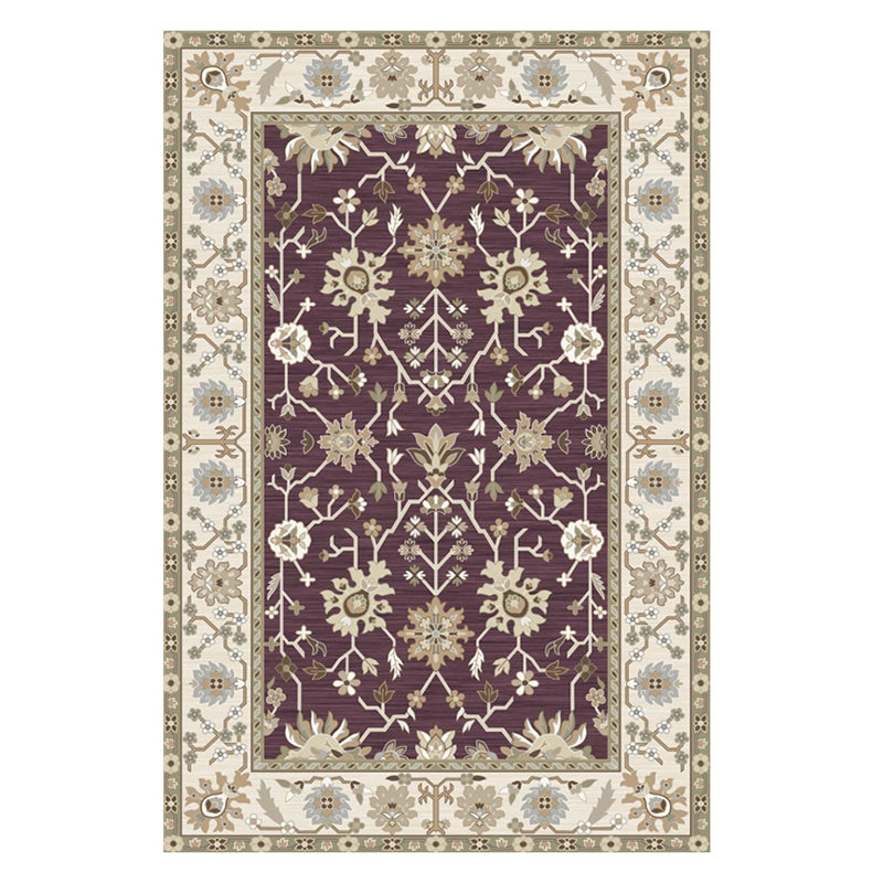 Moroccan Southwestern Print Rug Polyester Indoor Carpet Non-Slip Backing Area Rug for Living Room
