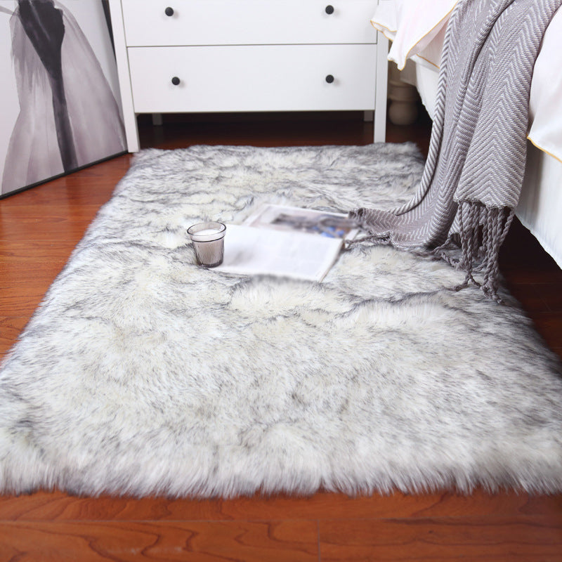 Contemporary Home Decoration Rug Plain Shag Indoor Carpet Polyester Stain Resistant Area Rug