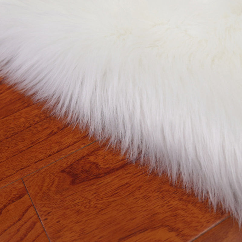 Contemporary Home Decoration Rug Plain Shag Indoor Carpet Polyester Stain Resistant Area Rug