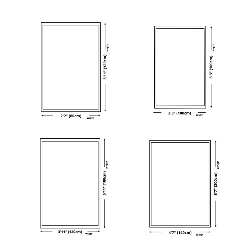 Black Modern Rug Polyester Graphic Rug Non-Slip Backing Indoor Rug for Home Decoration