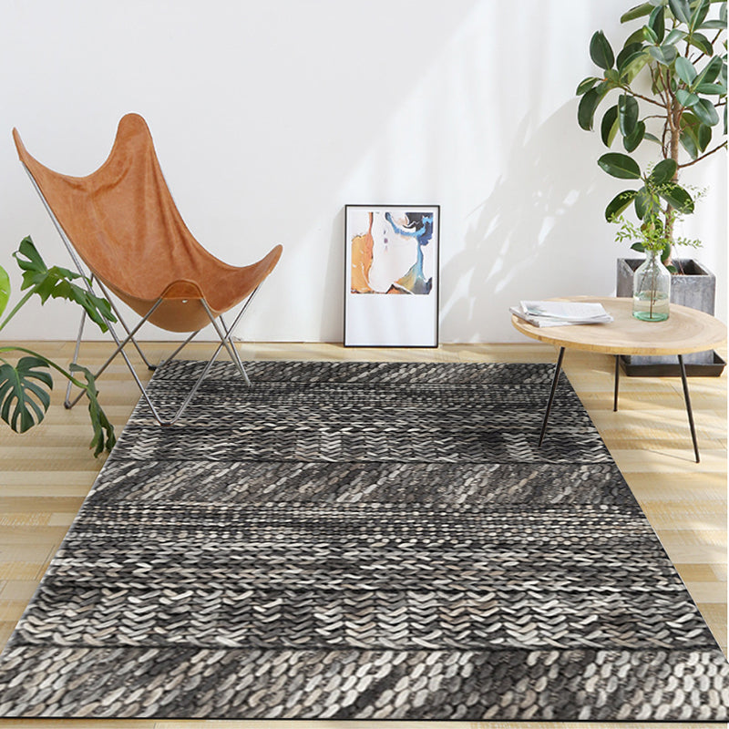 Bohemian Triangle Print Carpet Polyester Indoor Rug Non-Slip Backing Area Carpet for Living Room