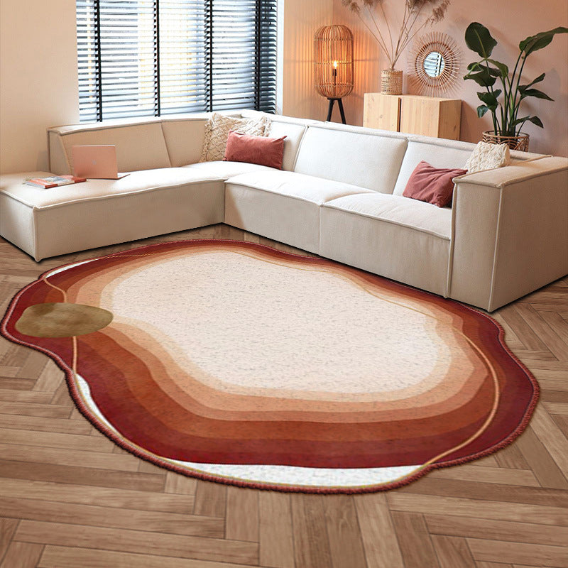 Modern Indoor Rug Novelty Shape Design Area Carpet Polyester Stain Resistant Rug for Living Room