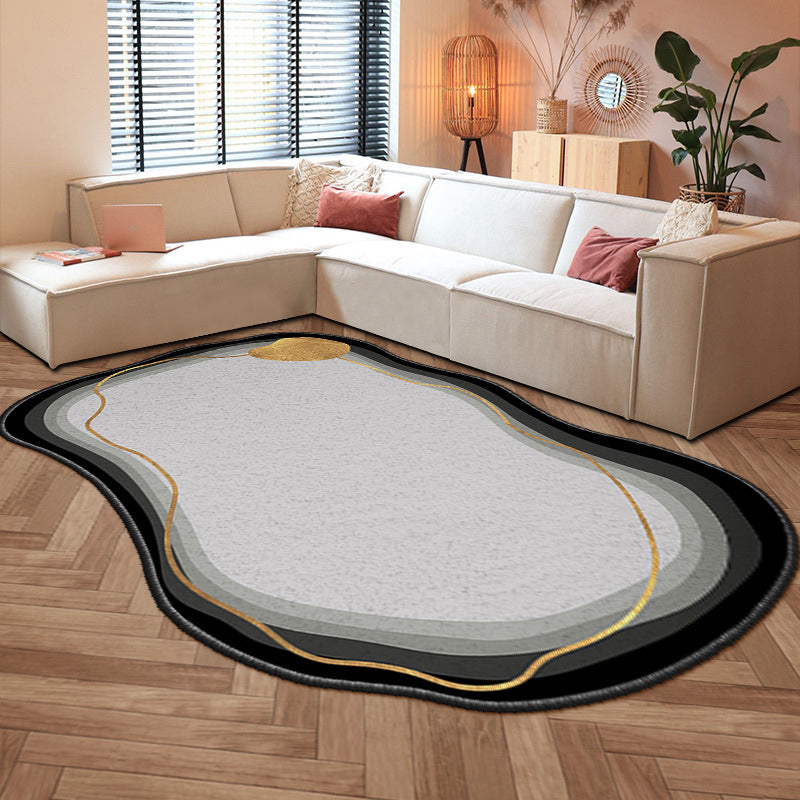Modern Indoor Rug Novelty Shape Design Area Carpet Polyester Stain Resistant Rug for Living Room