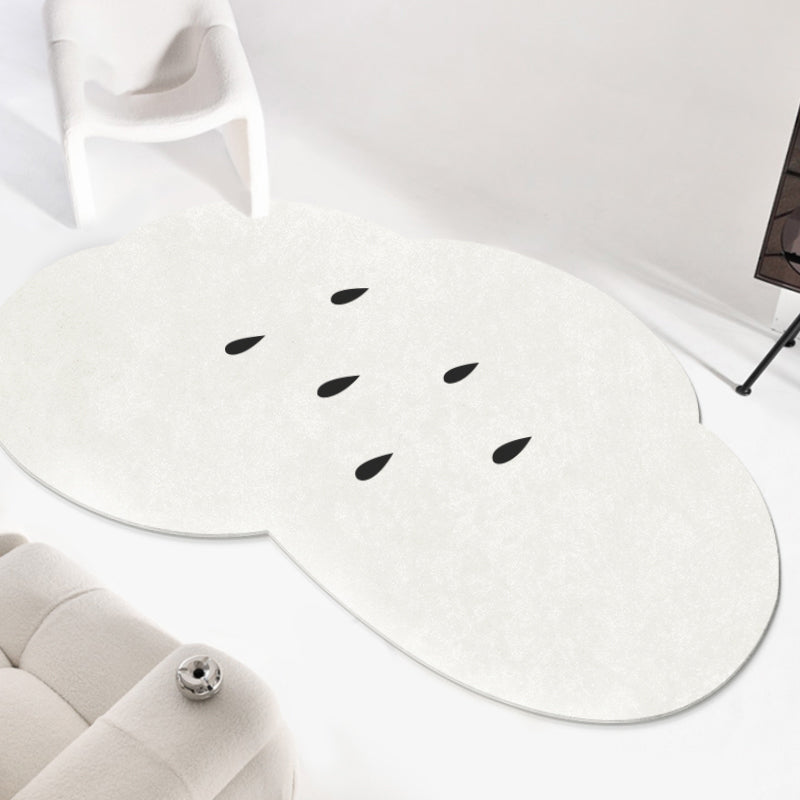Novelty Cloud Design Rug Polyester Indoor Rug Non-Slip Backing Area Carpet for Living Room