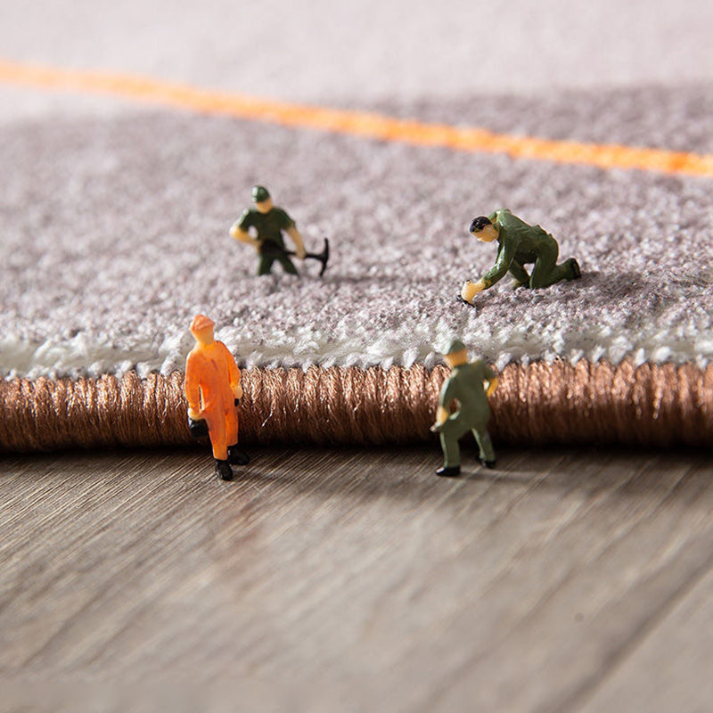Tapis de tapis décontracté blanc tapis en intérieur line intérieure.