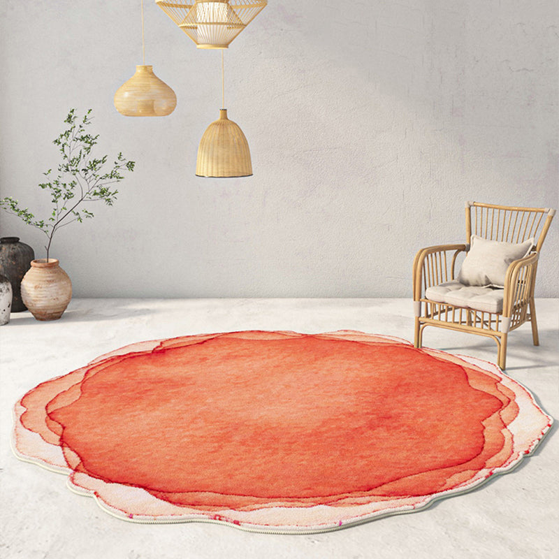 Stylish Tie-Dye Pattern Rug Polyester Area Carpet Non-Slip Backing Area Rug for Home Decor