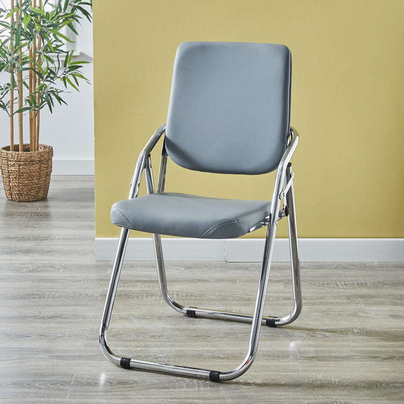 Chaise moderne d'intérieur et d'extérieur en métal, chaise d'appoint à dossier ouvert avec accoudoirs