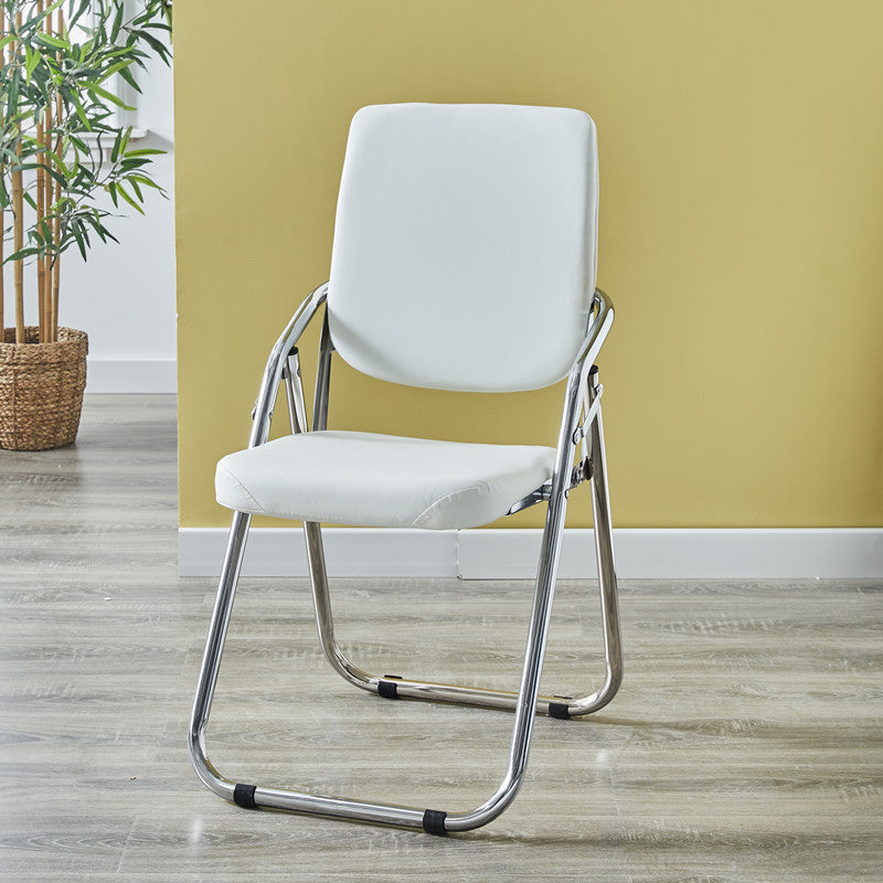 Chaise moderne d'intérieur et d'extérieur en métal, chaise d'appoint à dossier ouvert avec accoudoirs