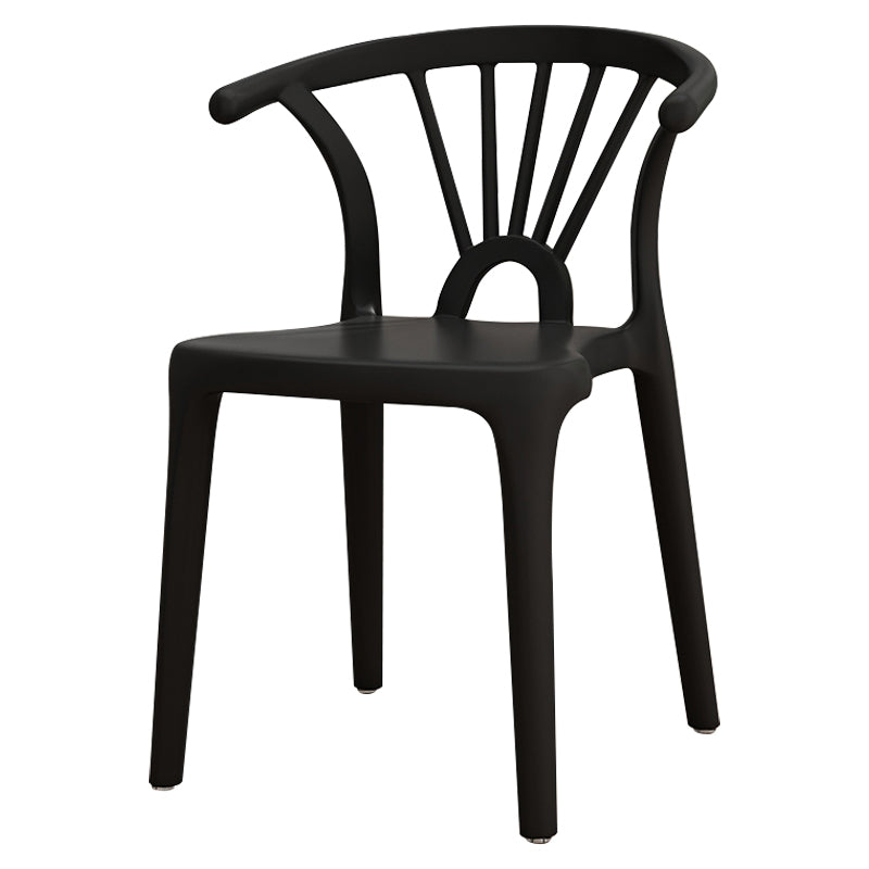 Silla sin brazos de Wishbone del comedor de la silla lateral del plástico contemporáneo