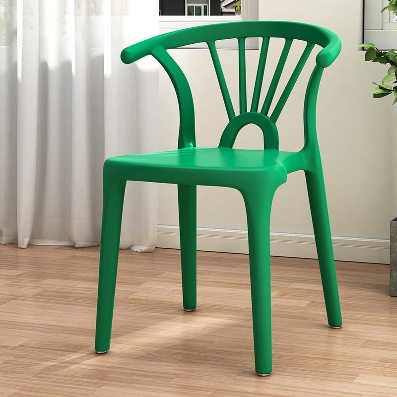 Silla sin brazos de Wishbone del comedor de la silla lateral del plástico contemporáneo