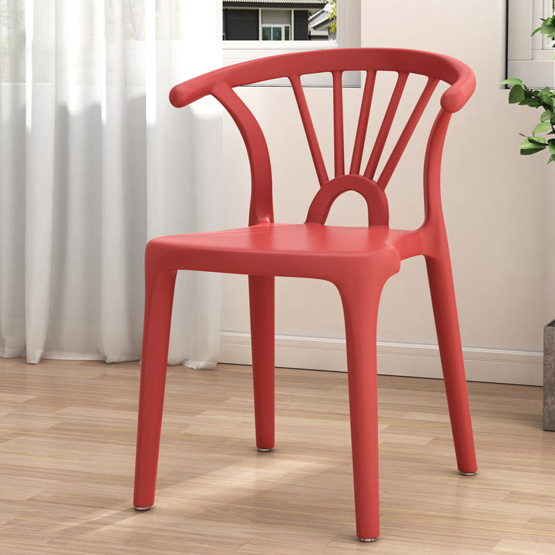 Silla sin brazos de Wishbone del comedor de la silla lateral del plástico contemporáneo