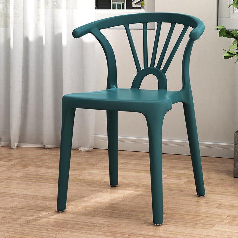 Silla sin brazos de Wishbone del comedor de la silla lateral del plástico contemporáneo