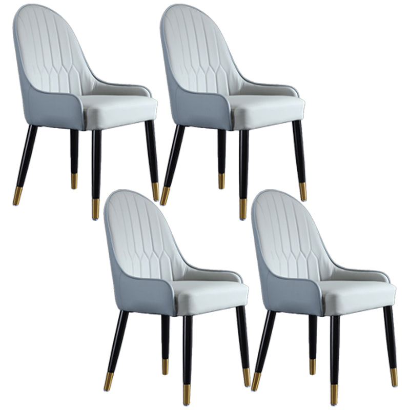Chaises de salle à manger en bois contemporaines, fauteuils latéraux rembourrés pour usage domestique