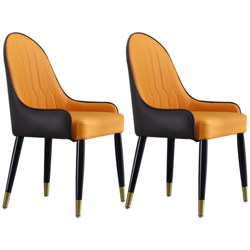 Chaises de salle à manger en bois contemporaines, fauteuils latéraux rembourrés pour usage domestique