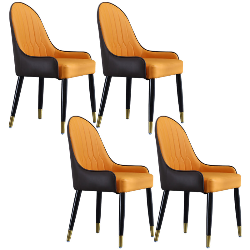 Chaises de salle à manger en bois contemporaines, fauteuils latéraux rembourrés pour usage domestique