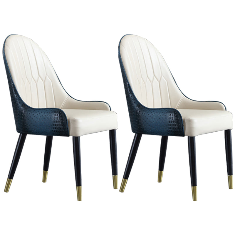 Chaises de salle à manger en bois contemporaines, fauteuils latéraux rembourrés pour usage domestique