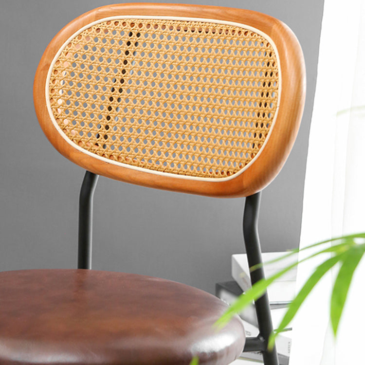 Ensemble de chaises en métal de style contemporain, chaises latérales à dossier ouvert pour cuisine et salle à manger
